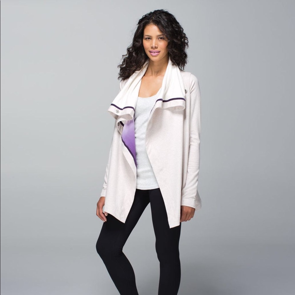 Lululemon Savasana Wrap Sz 10 Heathered Dune